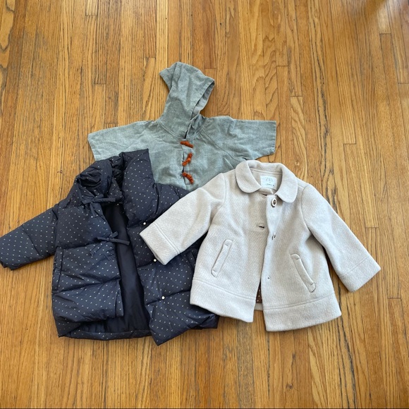 Bundle of 2 Zara jackets + cute poncho, 18-24 mo - Picture 1 of 10